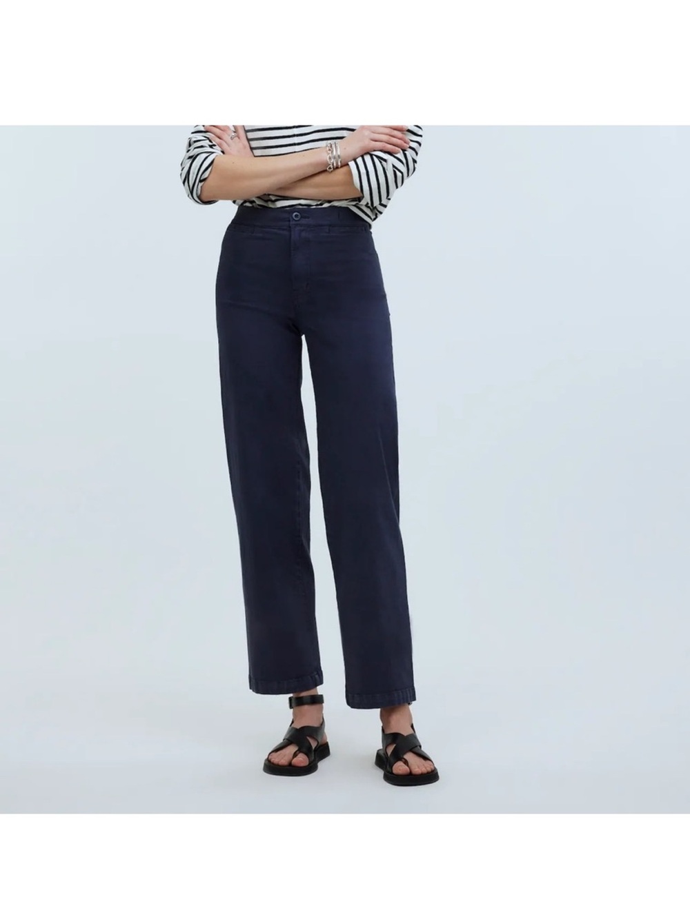 Madewell Emmit Wide Leg Jeans - navy blue